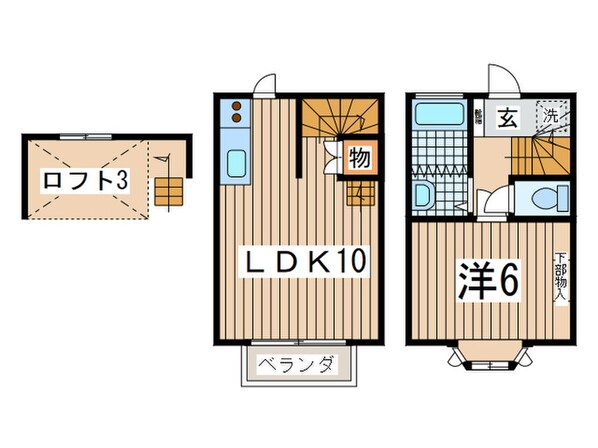 ＦＰハイム佐原の物件間取画像